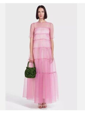 work summer dress Floral Work Dresses for Women 2025 Tiered Flowy Office Long Dress Elegant  Business Casual Tie Waist Maxi Boho Dress Patchwork Crewneck Teacher Dress  Mid Length Modest Frocks a Line Tea Party Dress